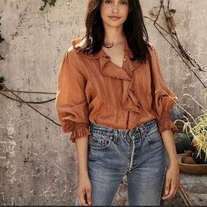 DOEN River Top in Clove, size S